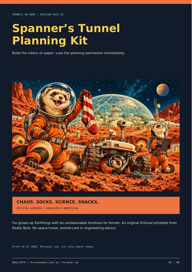 Preview of Spanner’s Interplanetary Tunnel Planning Kit